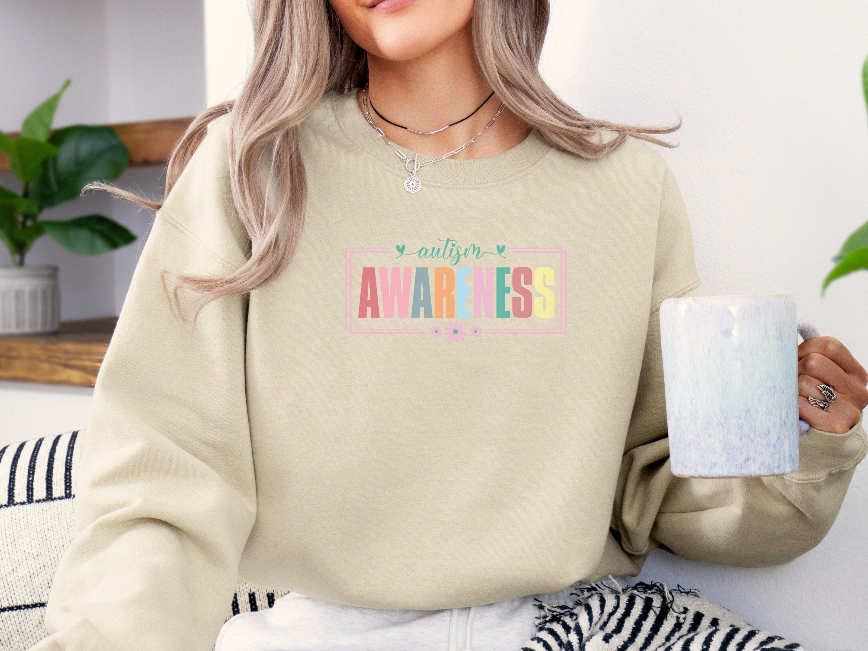 Bright Blooms for Autism Awareness Sweatshirt-Neurodiversity, ADHD & Autism Awareness & Acceptance Sweatshirt by Daily Bloom