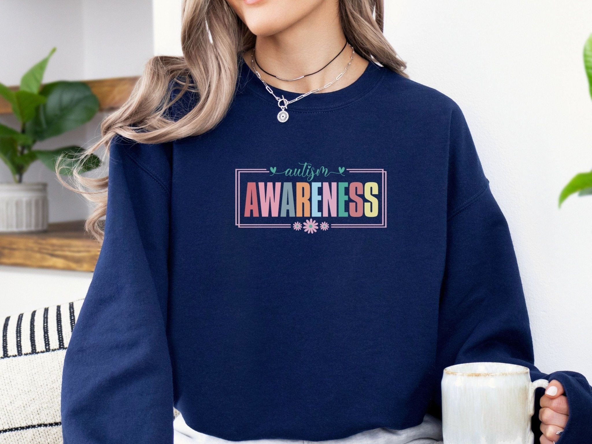 Autism Sweatshirt - Bright Blooms for Autism Awareness Sweatshirt - Daily Bloom