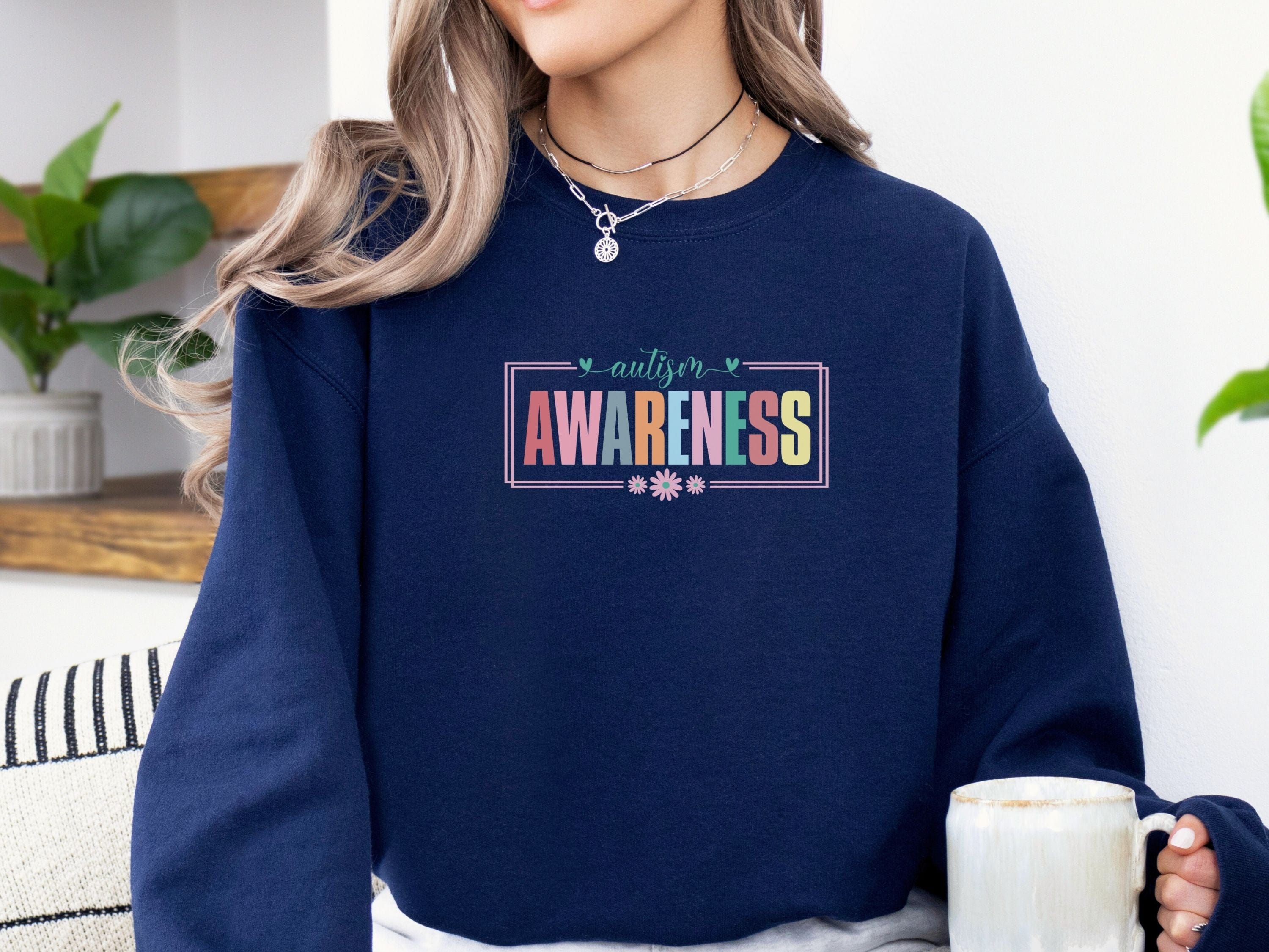 Bright Blooms for Autism Awareness Sweatshirt-Neurodiversity, ADHD & Autism Awareness & Acceptance Sweatshirt by Daily Bloom