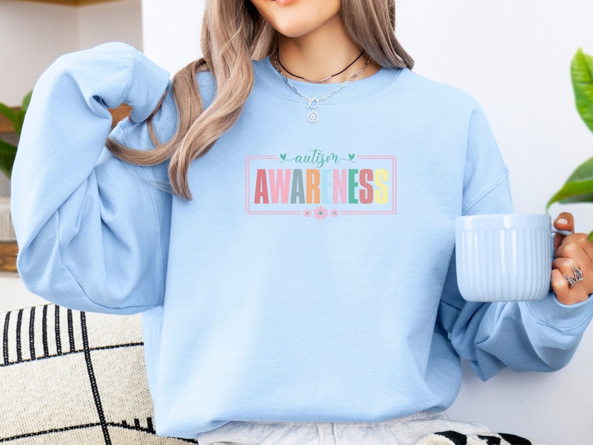 Autism Sweatshirt - Bright Blooms for Autism Awareness Sweatshirt - Daily Bloom
