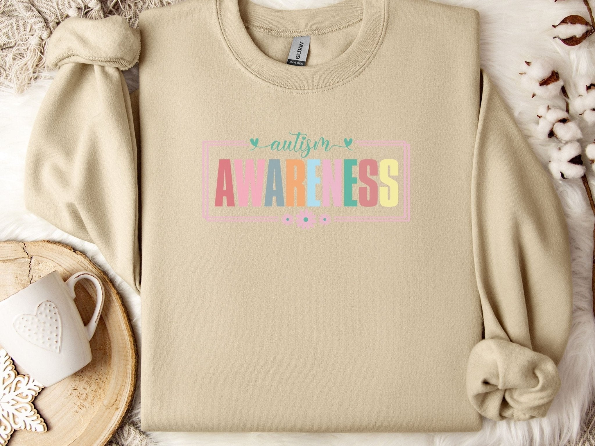 Autism Sweatshirt - Bright Blooms for Autism Awareness Sweatshirt - Daily Bloom