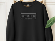Brother Autism Acceptance Box Sweatshirt-Black-Neurodiversity, ADHD & Autism Awareness & Acceptance Sweatshirt by Daily Bloom