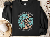 Celebrate Minds of All Kinds Sweatshirt-Black-Neurodiversity, ADHD & Autism Awareness & Acceptance Sweatshirt by Daily Bloom