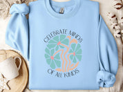 Celebrate Minds of All Kinds Sweatshirt-Light Blue-Neurodiversity, ADHD & Autism Awareness & Acceptance Sweatshirt by Daily Bloom