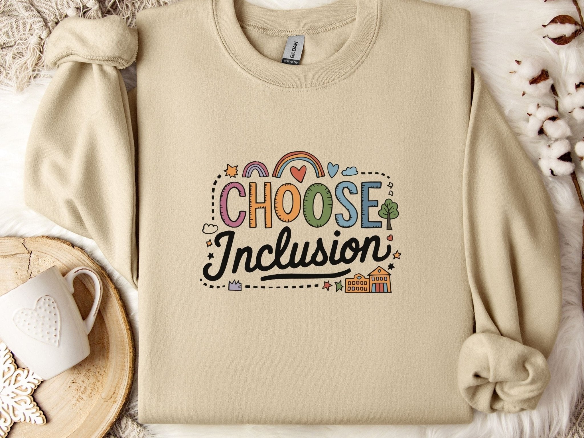 Autism Sweatshirt - Choose Inclusion Sweatshirt - Daily Bloom