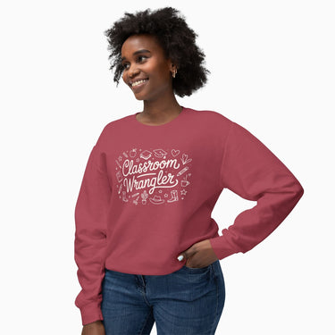 Autism Sweatshirt - Classroom Wrangler Comfort Colors Lightweight Sweatshirt - Daily Bloom