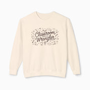 Autism Sweatshirt By Daily Bloom Classroom Wrangler Comfort Colors Lightweight Sweatshirt Ivory / S