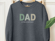 Dad Gradient Sweatshirt-Dark Heather-Neurodiversity, ADHD & Autism Awareness & Acceptance Sweatshirt by Daily Bloom