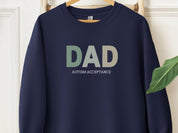 Dad Gradient Sweatshirt-Navy-Neurodiversity, ADHD & Autism Awareness & Acceptance Sweatshirt by Daily Bloom