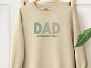 Dad Gradient Sweatshirt-Sand-Neurodiversity, ADHD & Autism Awareness & Acceptance Sweatshirt by Daily Bloom