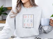 Different Not Less Sweatshirt-Neurodiversity, ADHD & Autism Awareness & Acceptance Sweatshirt by Daily Bloom