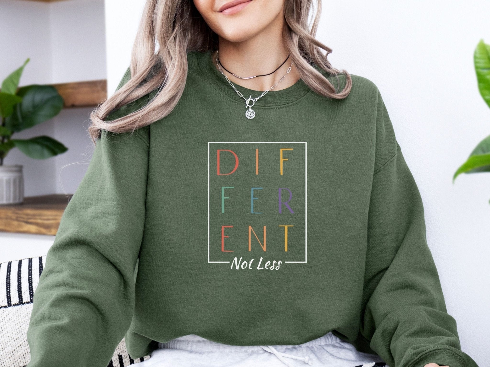 Autism Sweatshirt - Different Not Less Sweatshirt - Daily Bloom