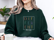 Different Not Less Sweatshirt-Neurodiversity, ADHD & Autism Awareness & Acceptance Sweatshirt by Daily Bloom