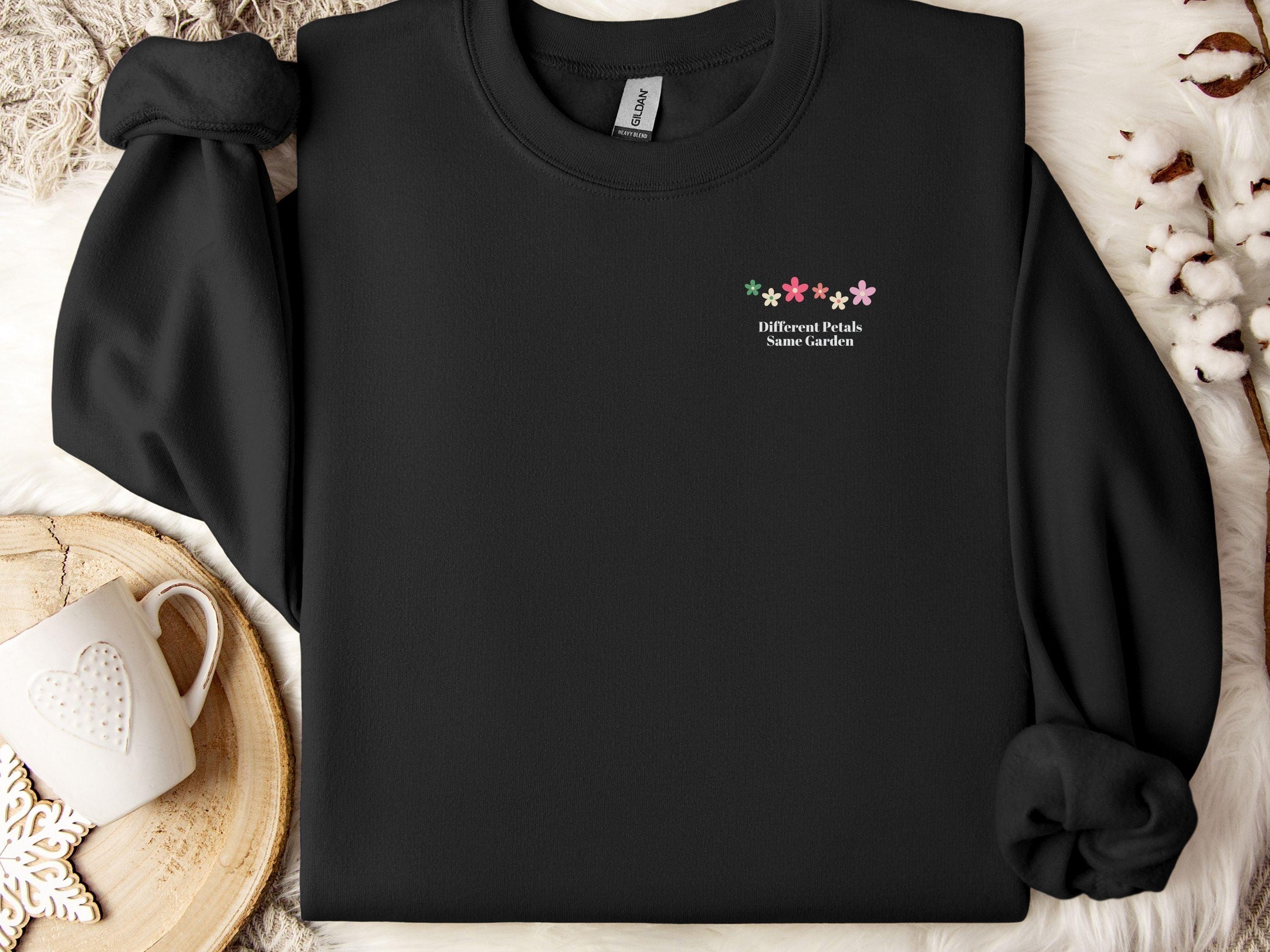 Different Petals Same Garden Sweatshirt-Neurodiversity, ADHD & Autism Awareness & Acceptance Sweatshirt by Daily Bloom