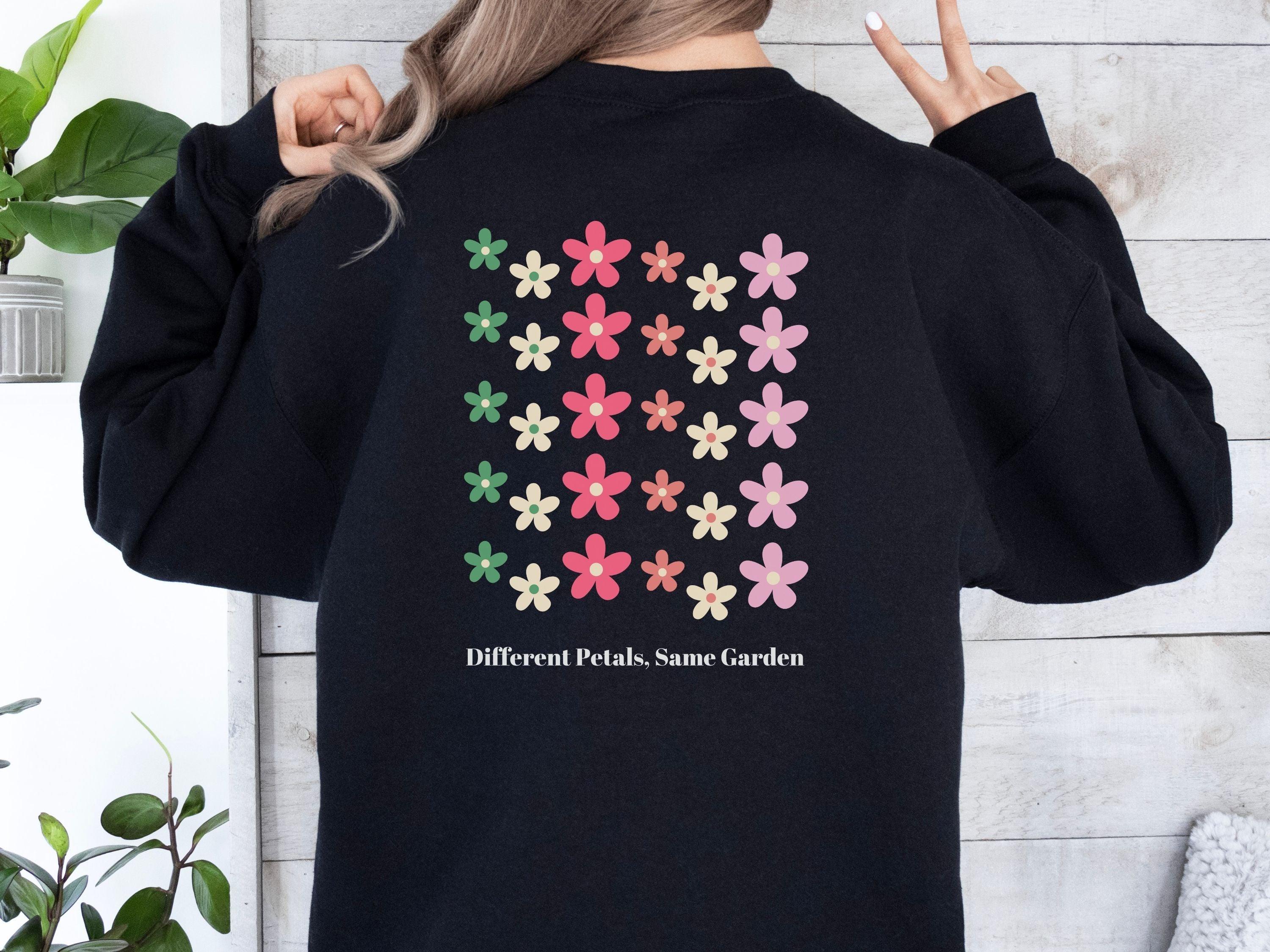 Different Petals Same Garden Sweatshirt-Neurodiversity, ADHD & Autism Awareness & Acceptance Sweatshirt by Daily Bloom