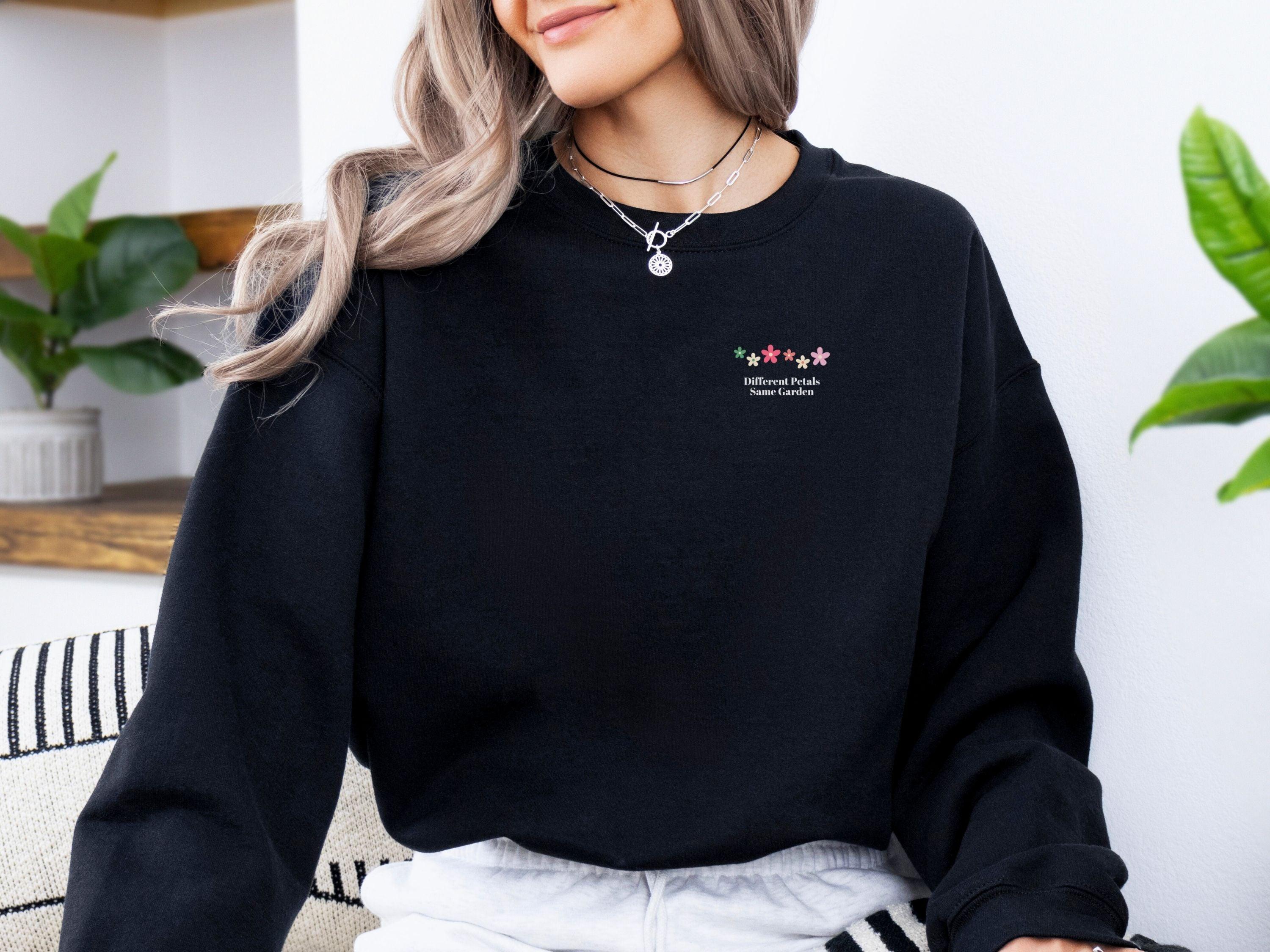Different Petals Same Garden Sweatshirt-Neurodiversity, ADHD & Autism Awareness & Acceptance Sweatshirt by Daily Bloom
