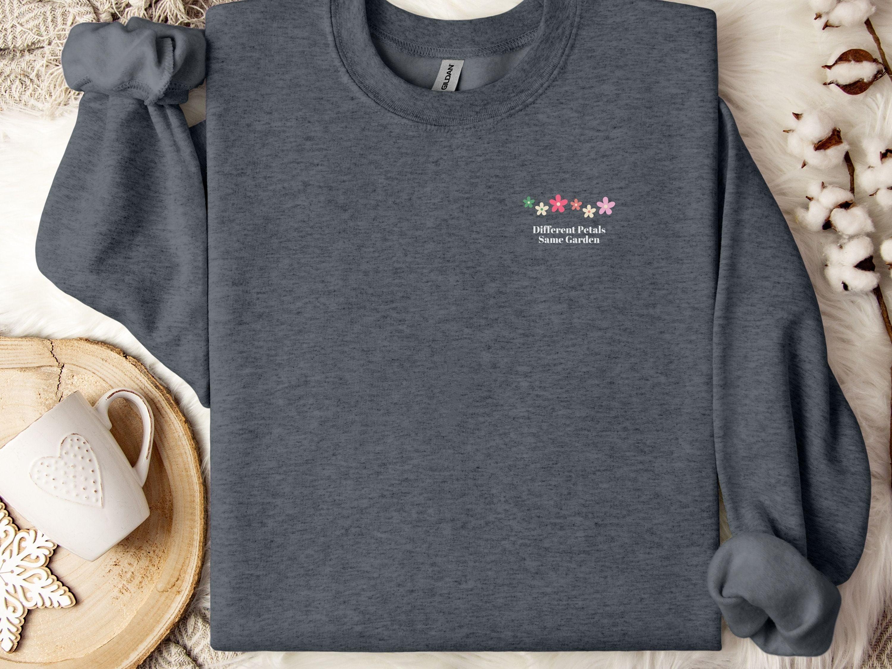 Different Petals Same Garden Sweatshirt-Neurodiversity, ADHD & Autism Awareness & Acceptance Sweatshirt by Daily Bloom