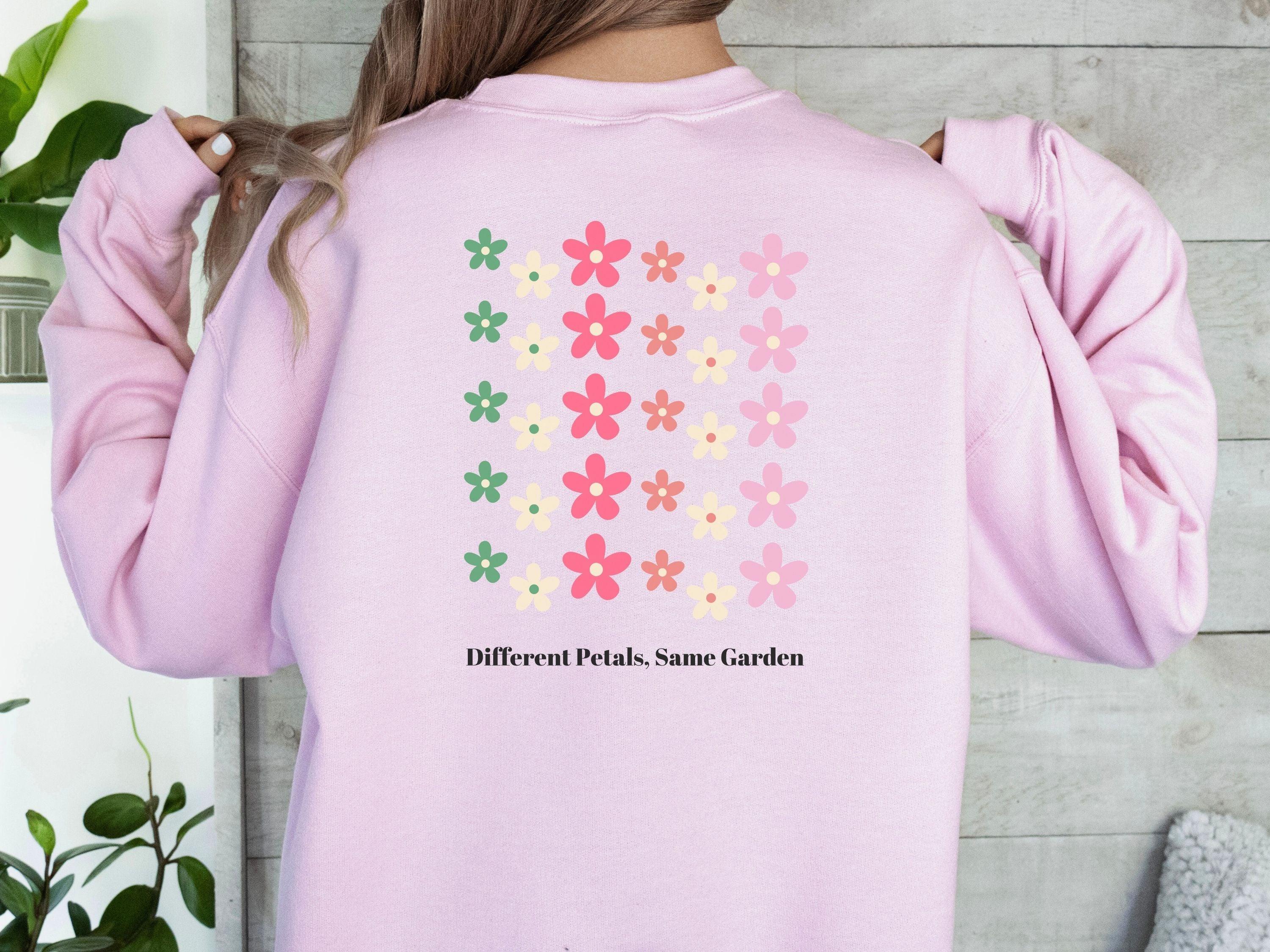 Different Petals Same Garden Sweatshirt-Neurodiversity, ADHD & Autism Awareness & Acceptance Sweatshirt by Daily Bloom