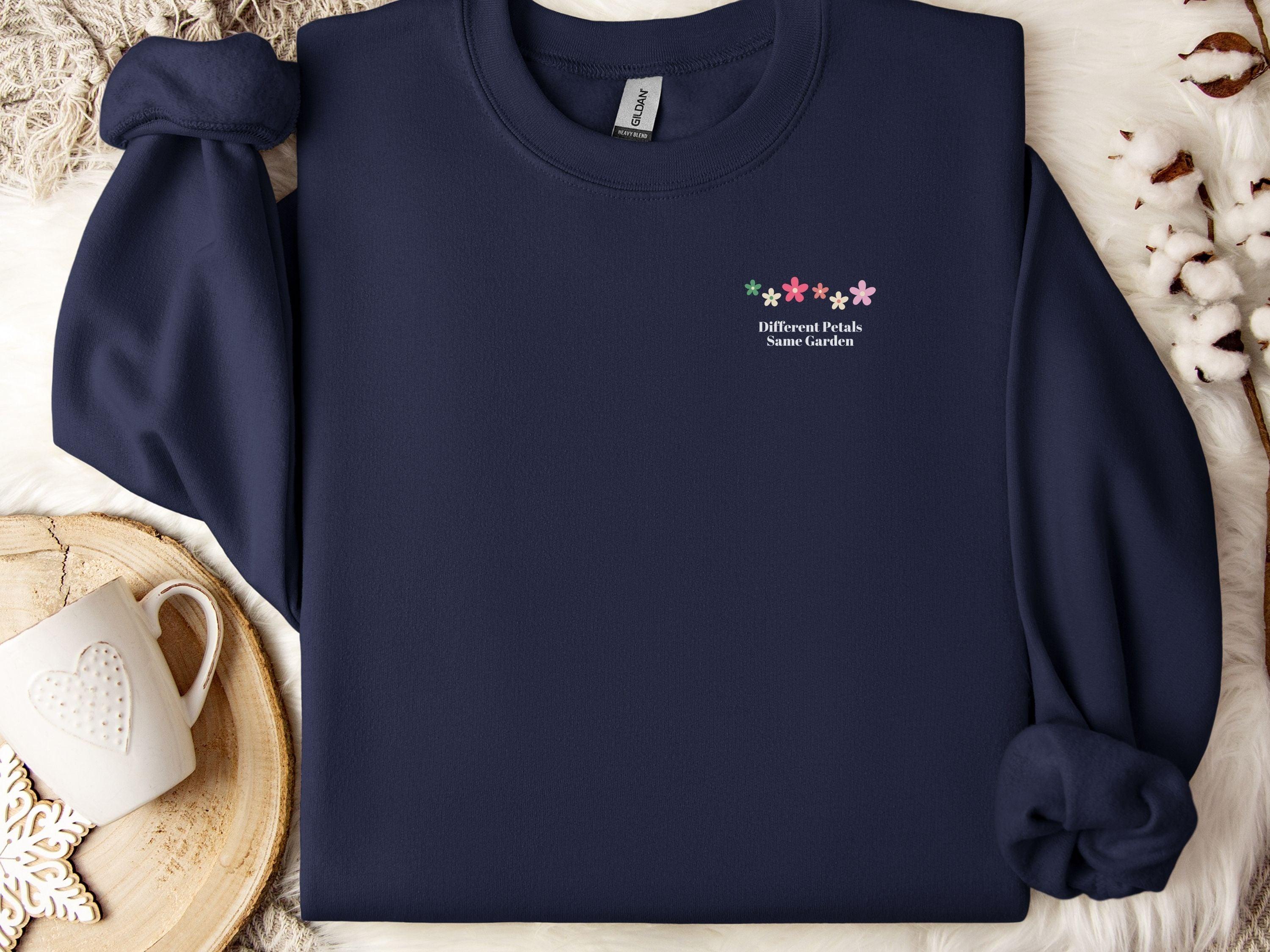 Different Petals Same Garden Sweatshirt-Neurodiversity, ADHD & Autism Awareness & Acceptance Sweatshirt by Daily Bloom