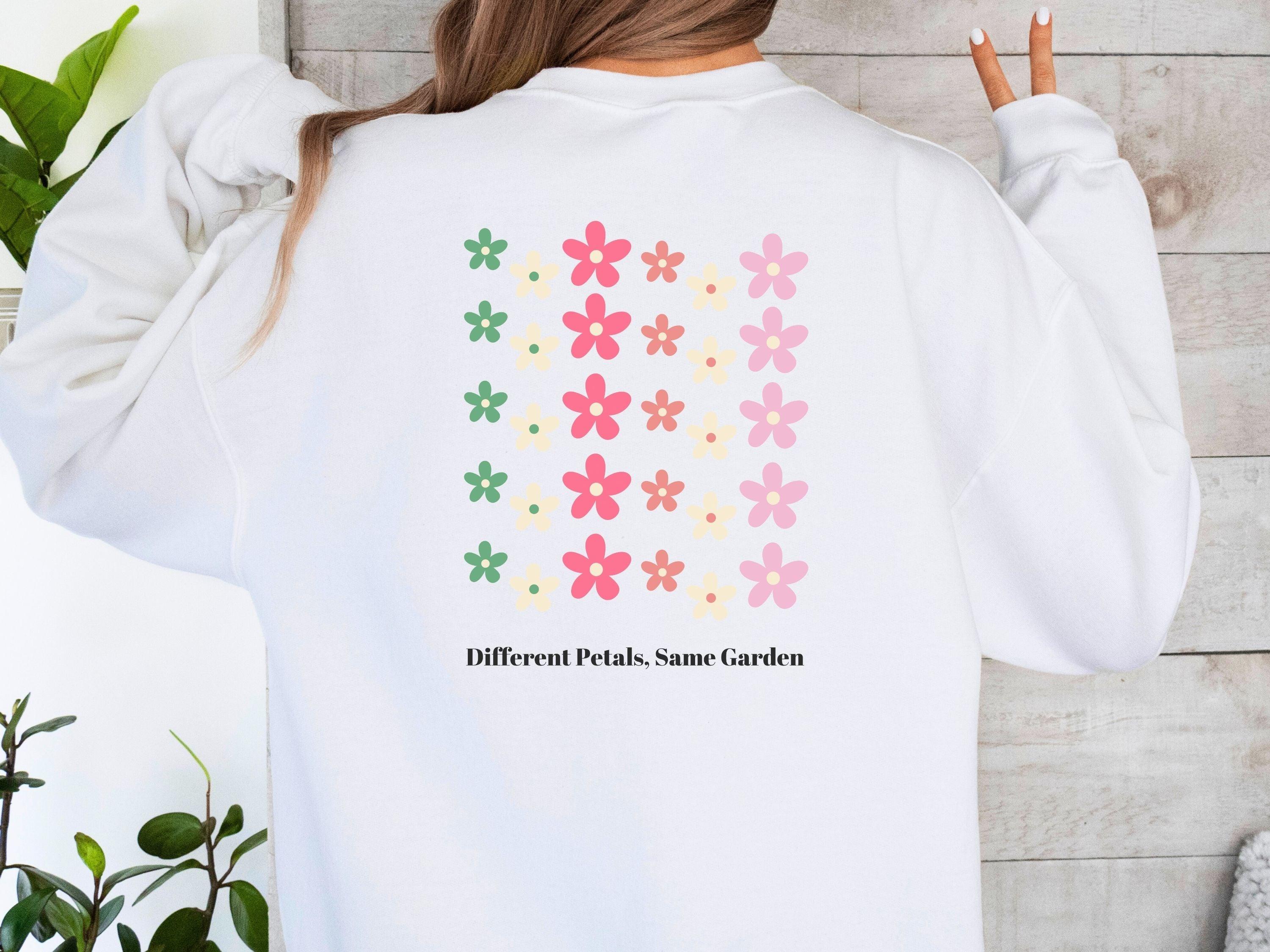 Different Petals Same Garden Sweatshirt-Neurodiversity, ADHD & Autism Awareness & Acceptance Sweatshirt by Daily Bloom
