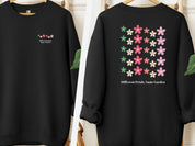 Different Petals Same Garden Sweatshirt-Black-Neurodiversity, ADHD & Autism Awareness & Acceptance Sweatshirt by Daily Bloom