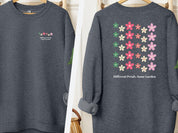Different Petals Same Garden Sweatshirt-Dark Heather-Neurodiversity, ADHD & Autism Awareness & Acceptance Sweatshirt by Daily Bloom