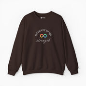 Autism Sweatshirt By Daily Bloom Diversity Is Our Strength Sweatshirt Dark Chocolate / S