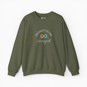 Autism Sweatshirt By Daily Bloom Diversity Is Our Strength Sweatshirt Military Green / S