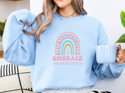 Embrace Neurodiversity Sweatshirt-Neurodiversity, ADHD & Autism Awareness & Acceptance Sweatshirt by Daily Bloom