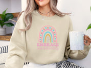 Embrace Neurodiversity Sweatshirt-Neurodiversity, ADHD & Autism Awareness & Acceptance Sweatshirt by Daily Bloom