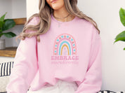 Embrace Neurodiversity Sweatshirt-Neurodiversity, ADHD & Autism Awareness & Acceptance Sweatshirt by Daily Bloom