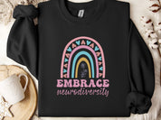 Embrace Neurodiversity Sweatshirt-Neurodiversity, ADHD & Autism Awareness & Acceptance Sweatshirt by Daily Bloom