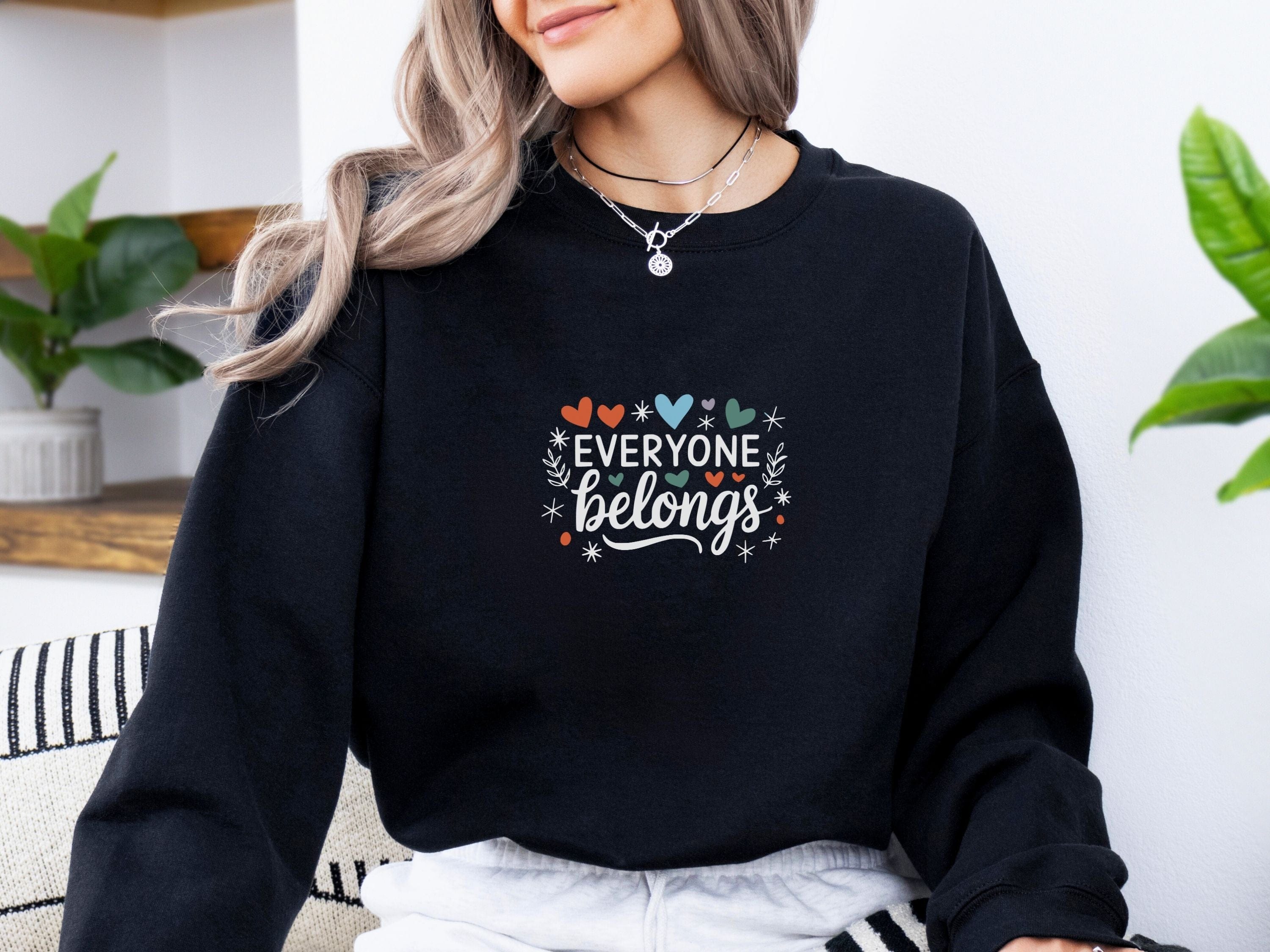 Everyone Belongs Sweatshirt-Neurodiversity, ADHD & Autism Awareness & Acceptance Sweatshirt by Daily Bloom