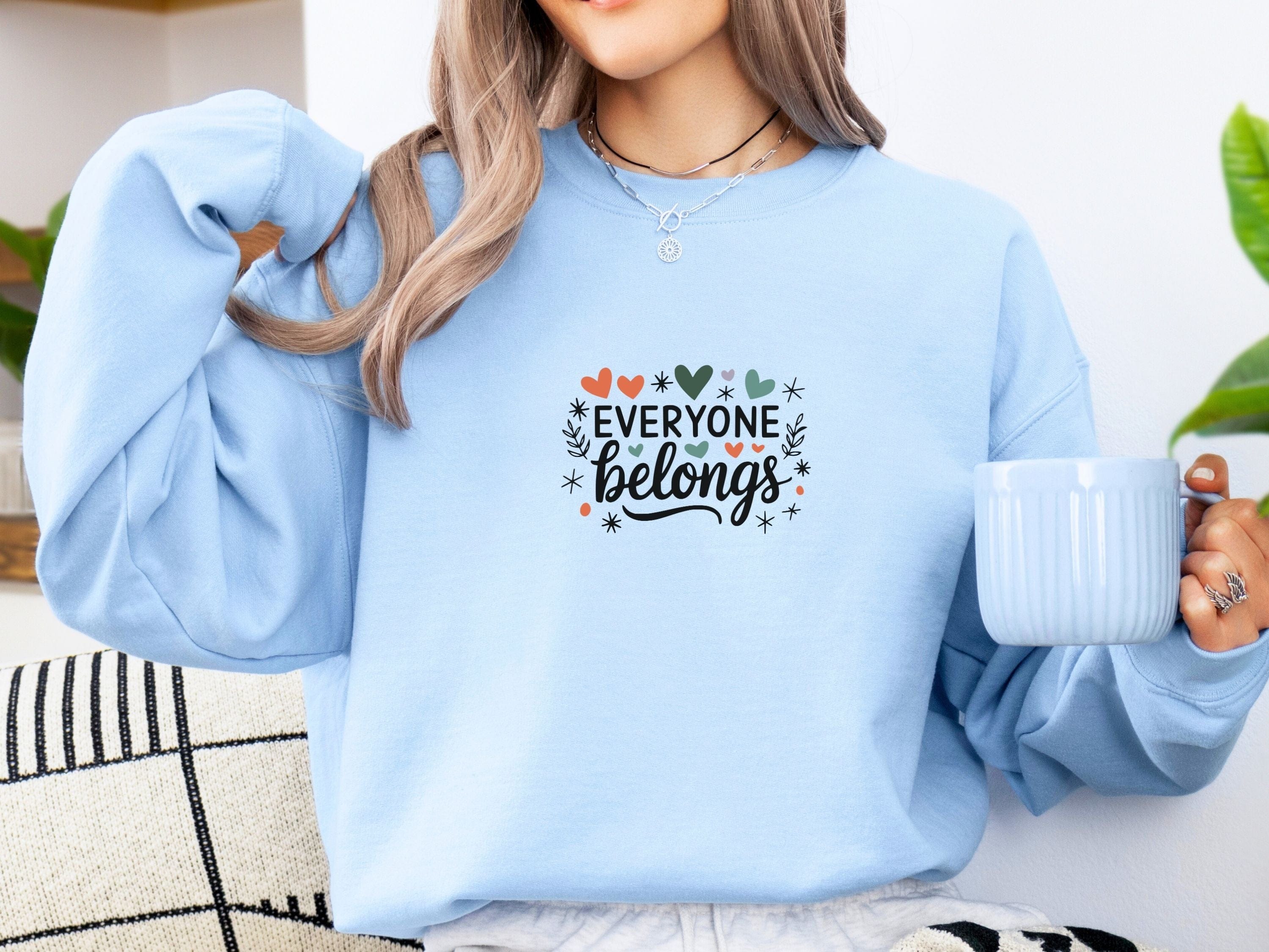 Everyone Belongs Sweatshirt-Neurodiversity, ADHD & Autism Awareness & Acceptance Sweatshirt by Daily Bloom