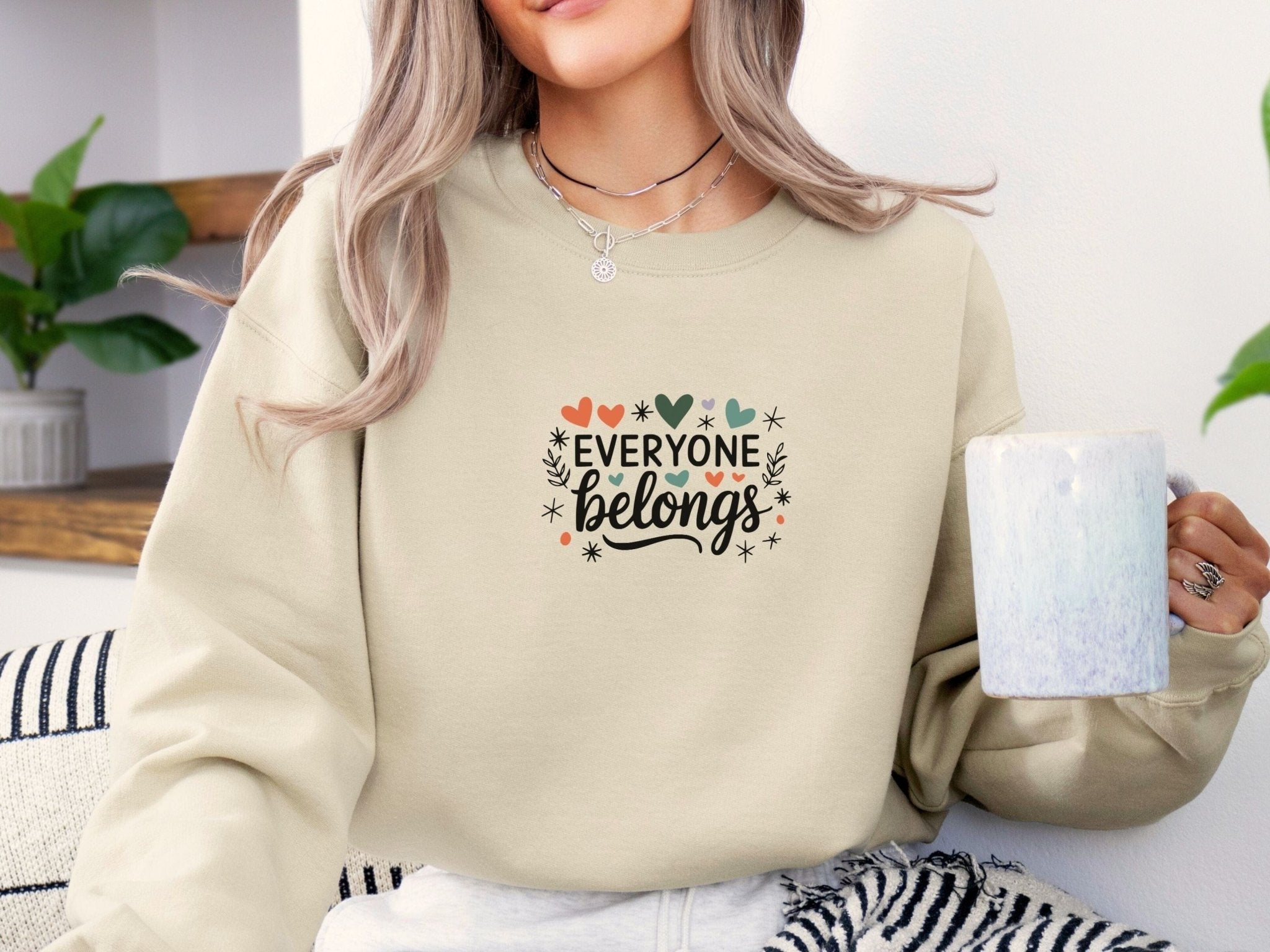 Autism Sweatshirt - Everyone Belongs Sweatshirt - Daily Bloom