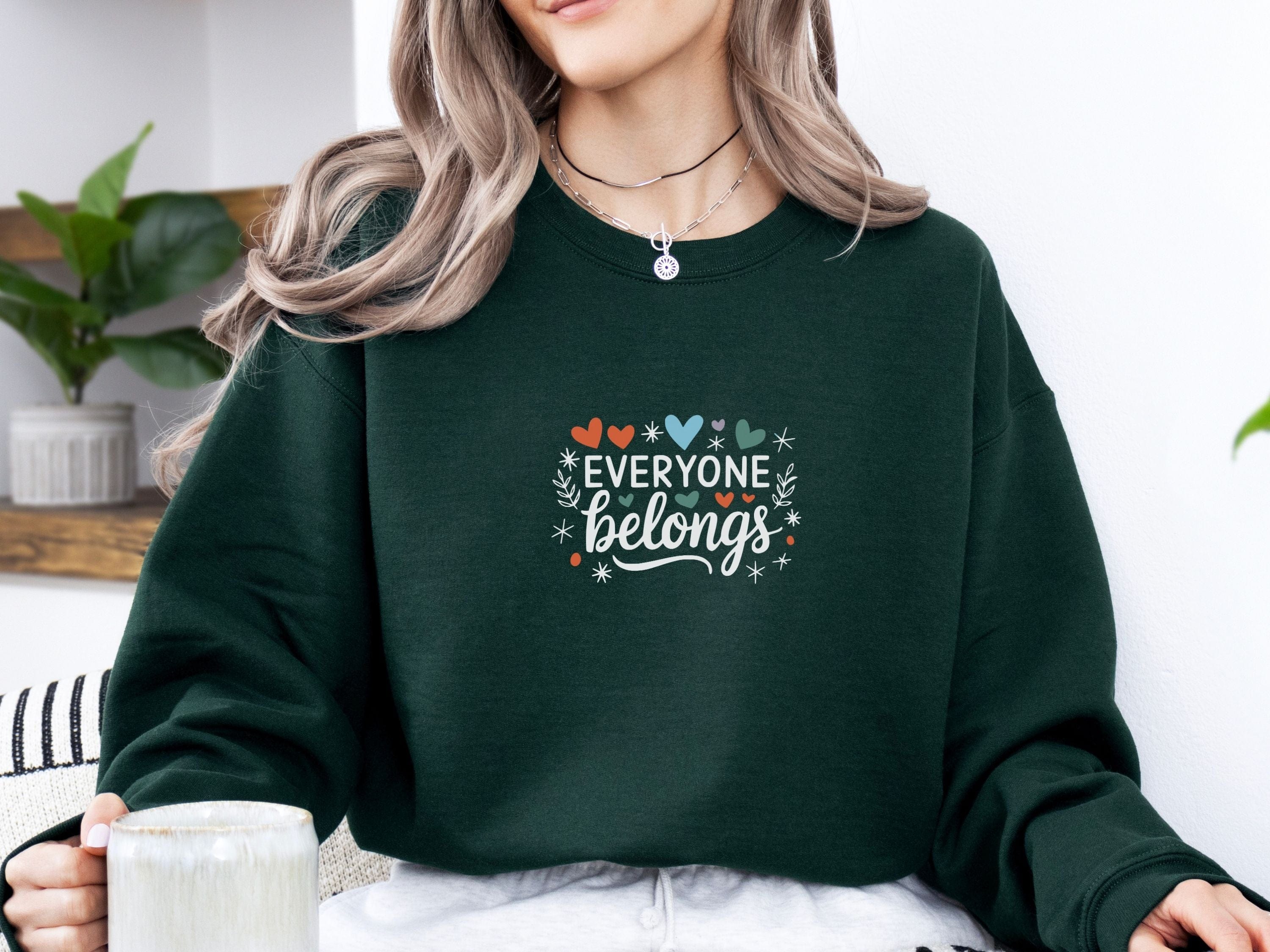 Everyone Belongs Sweatshirt-Neurodiversity, ADHD & Autism Awareness & Acceptance Sweatshirt by Daily Bloom