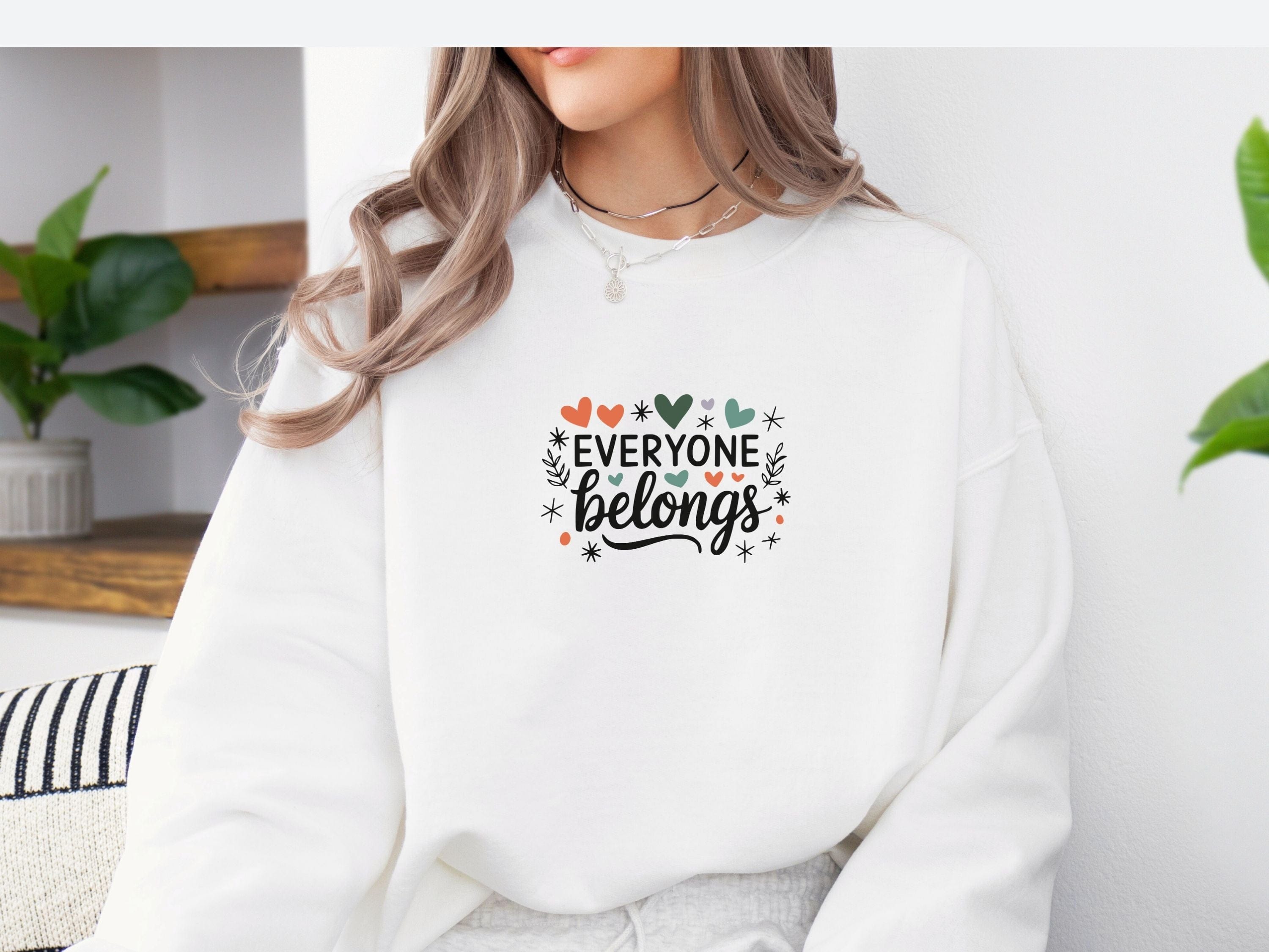 Everyone Belongs Sweatshirt-Neurodiversity, ADHD & Autism Awareness & Acceptance Sweatshirt by Daily Bloom