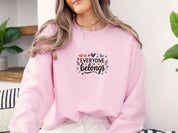 Everyone Belongs Sweatshirt-Neurodiversity, ADHD & Autism Awareness & Acceptance Sweatshirt by Daily Bloom