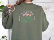 Growing in Our Own Way Sweatshirt-Neurodiversity, ADHD & Autism Awareness & Acceptance Sweatshirt by Daily Bloom