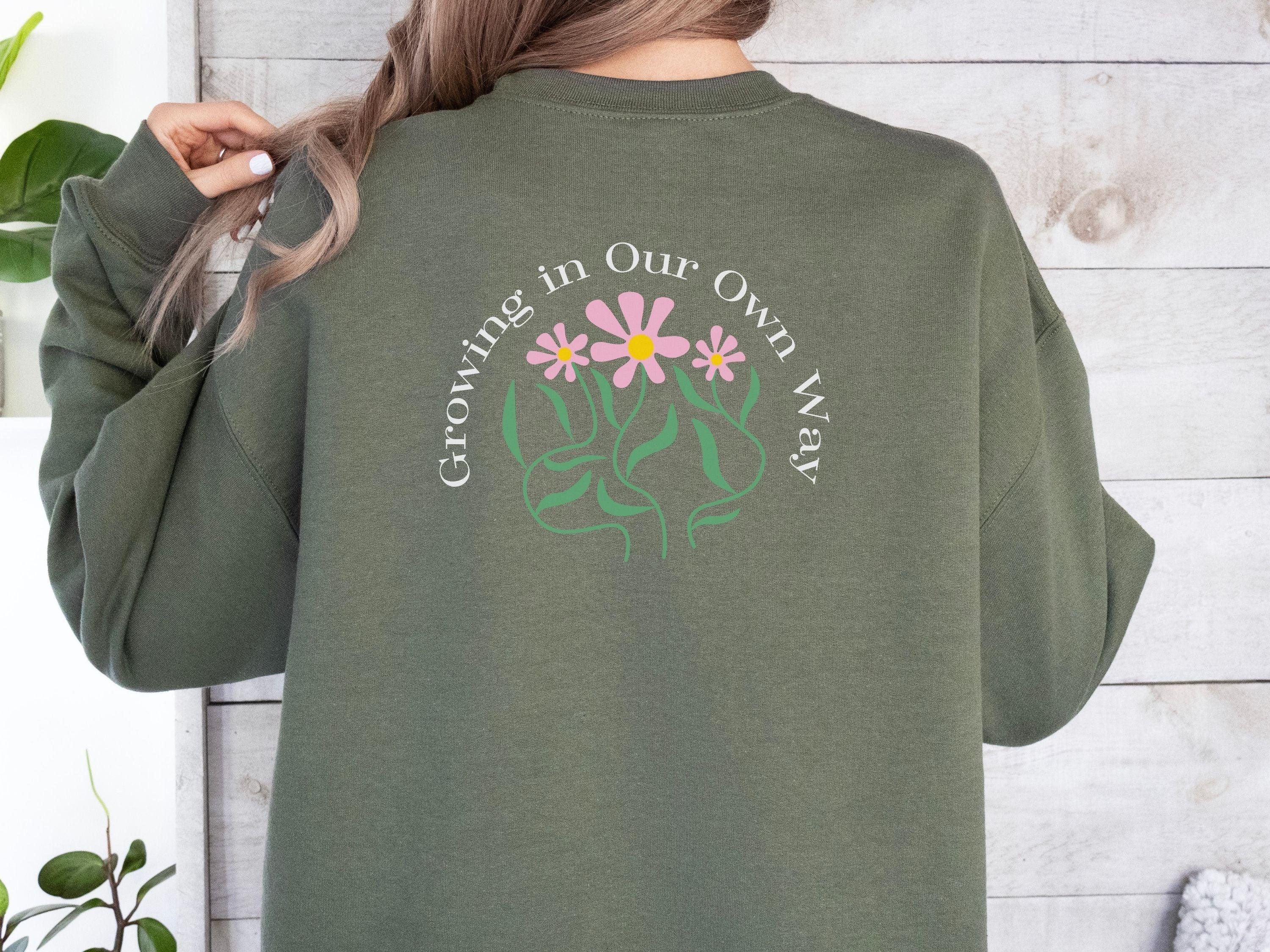 Growing in Our Own Way Sweatshirt-Neurodiversity, ADHD & Autism Awareness & Acceptance Sweatshirt by Daily Bloom