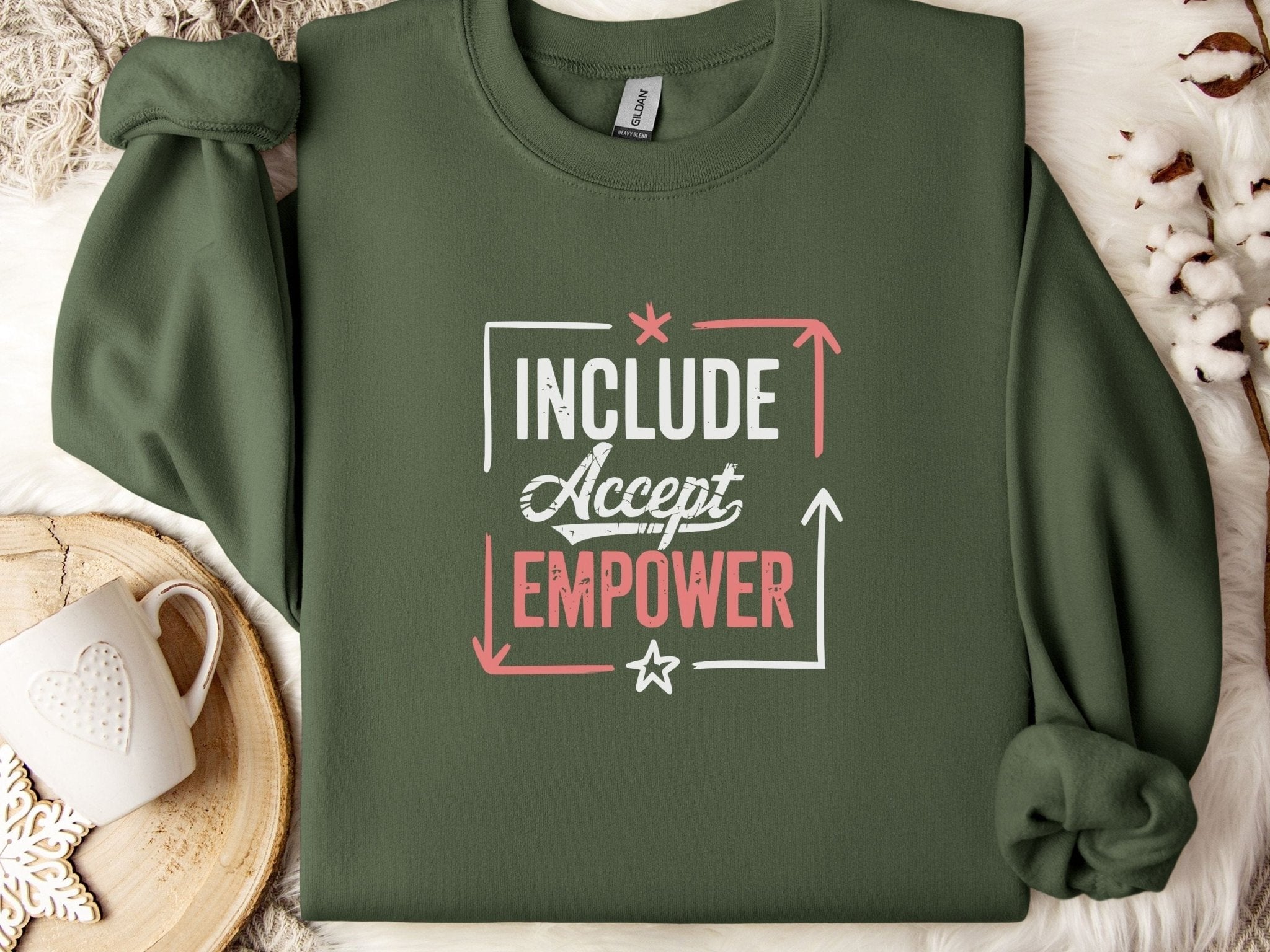 Autism Sweatshirt - Include Accept Empower Sweatshirt - Daily Bloom