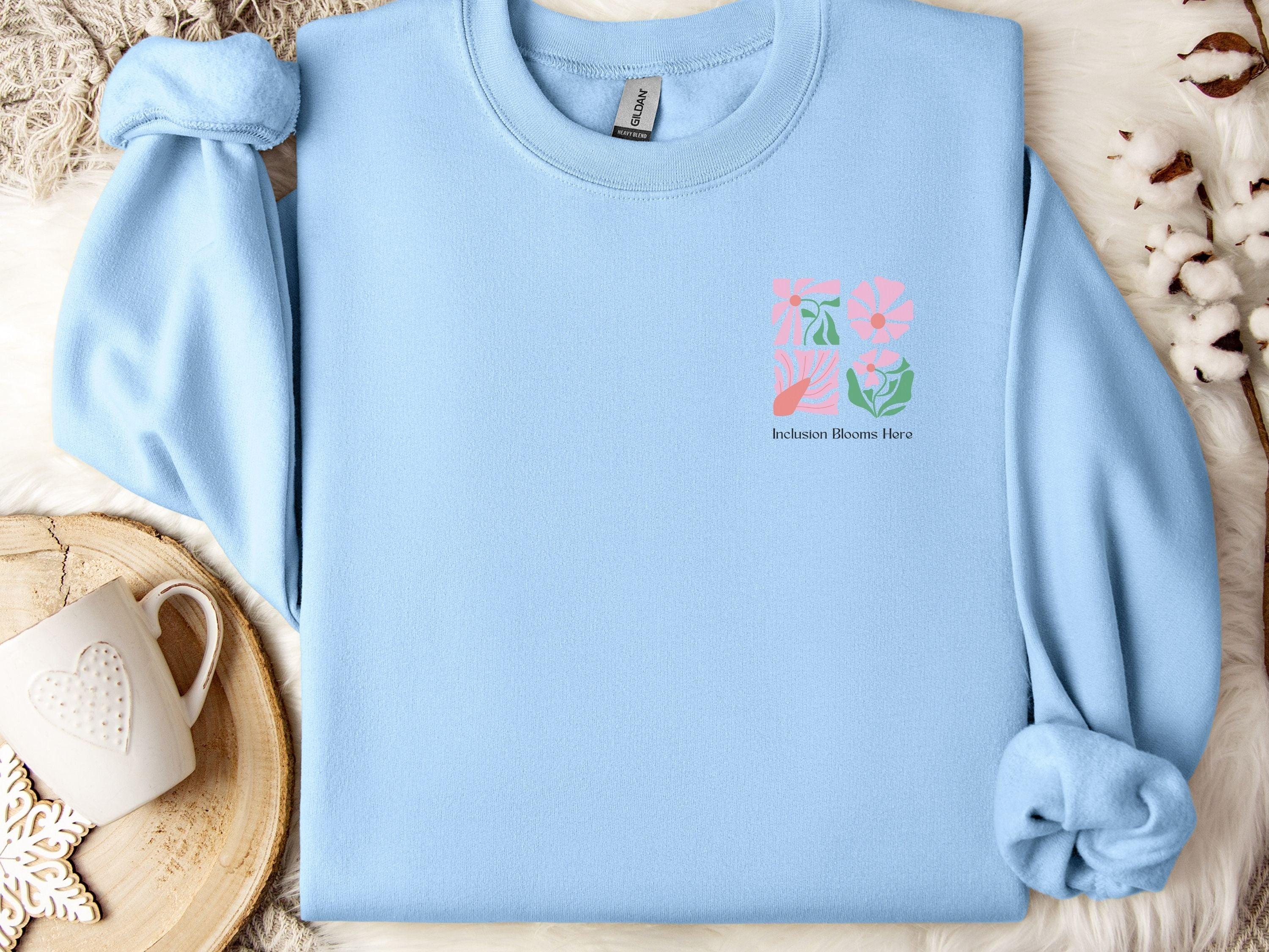 Inclusion Blooms Here Sweatshirt-Neurodiversity, ADHD & Autism Awareness & Acceptance Sweatshirt by Daily Bloom
