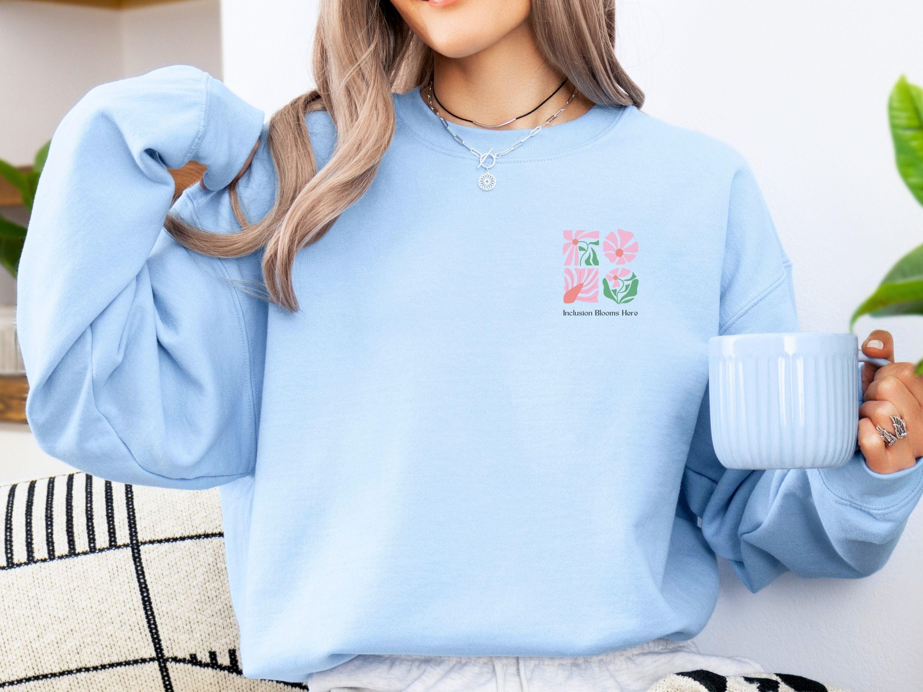 Inclusion Blooms Here Sweatshirt-Neurodiversity, ADHD & Autism Awareness & Acceptance Sweatshirt by Daily Bloom