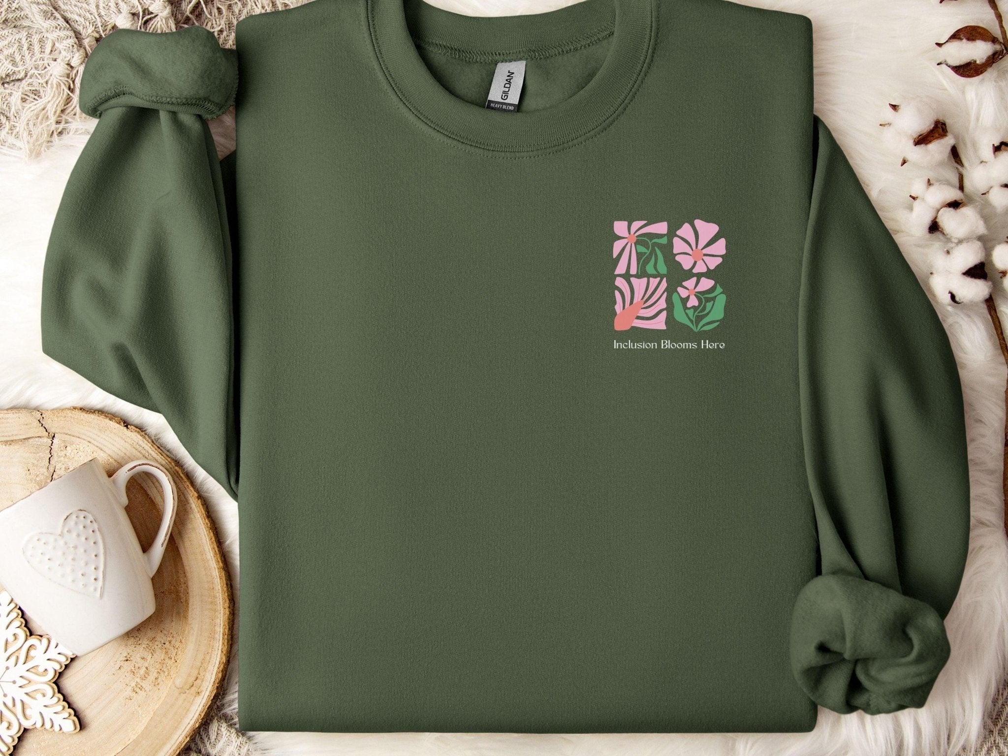 Autism Sweatshirt - Inclusion Blooms Here Sweatshirt - Daily Bloom