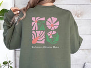 Inclusion Blooms Here Sweatshirt-Neurodiversity, ADHD & Autism Awareness & Acceptance Sweatshirt by Daily Bloom