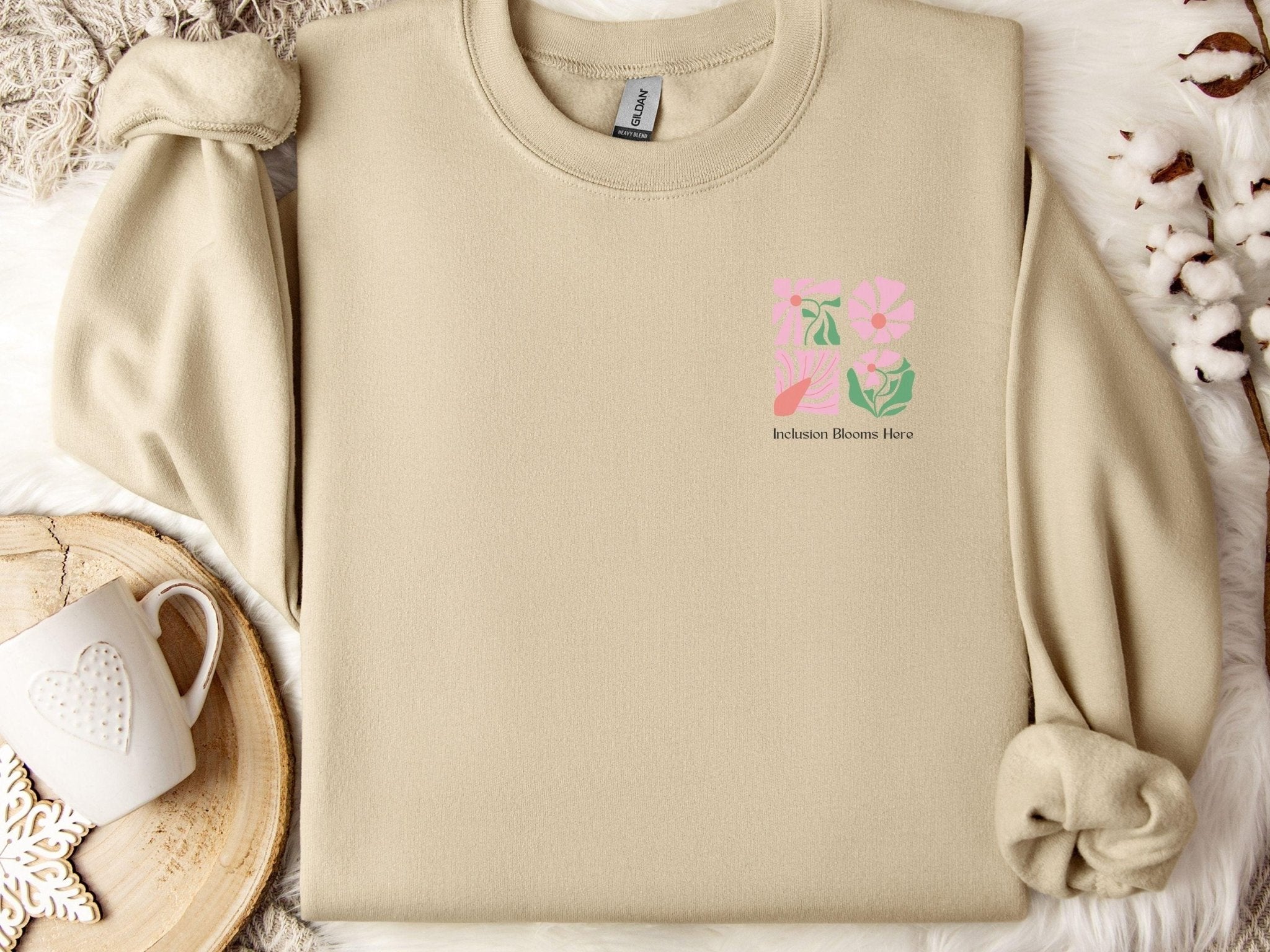 Autism Sweatshirt - Inclusion Blooms Here Sweatshirt - Daily Bloom