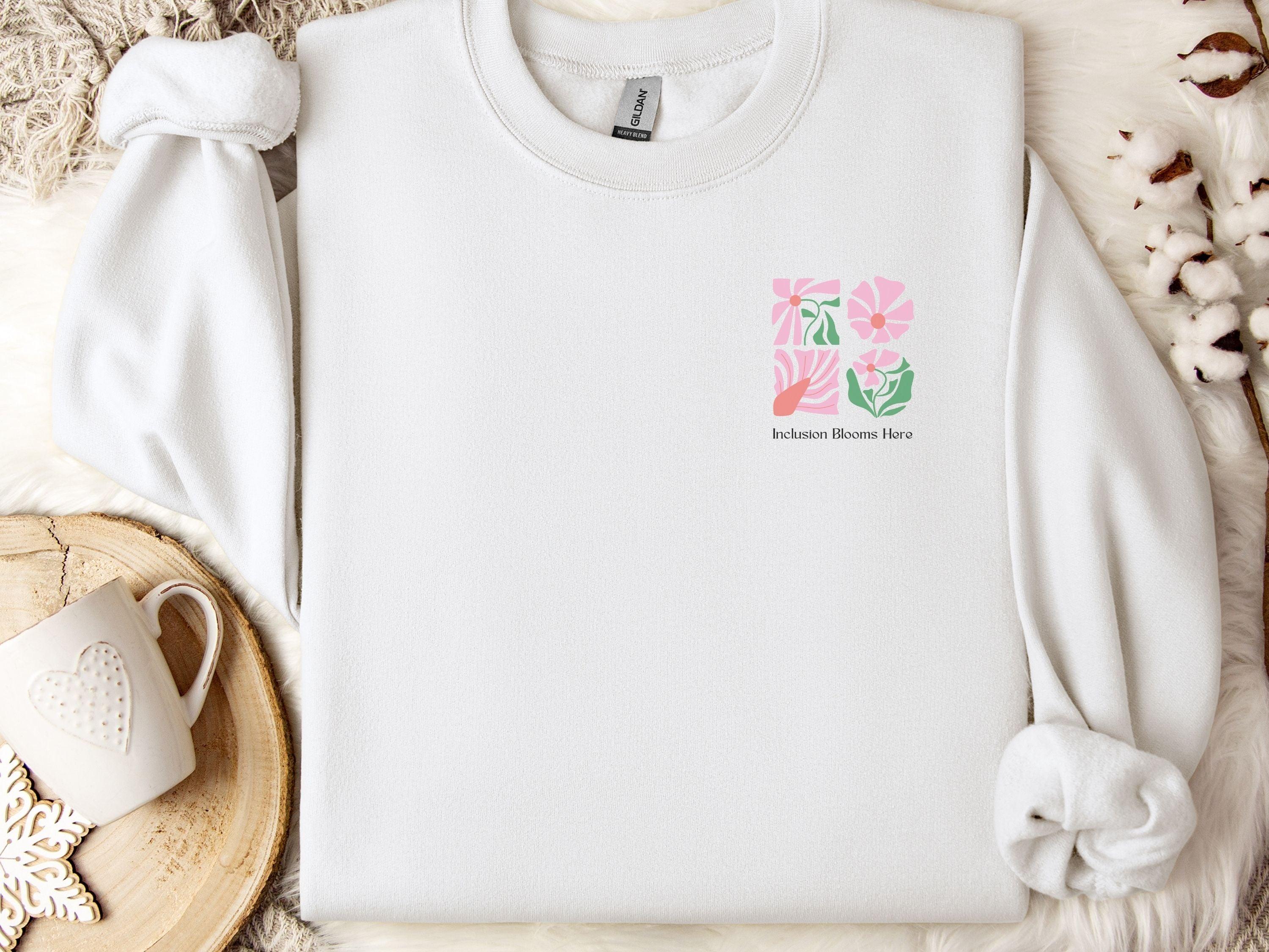 Inclusion Blooms Here Sweatshirt-Neurodiversity, ADHD & Autism Awareness & Acceptance Sweatshirt by Daily Bloom