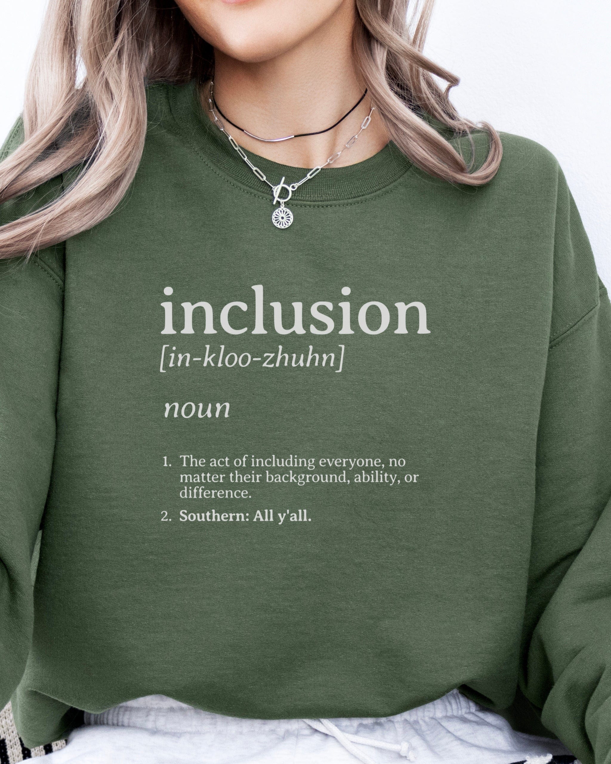 Inclusion Definition - Southern Style Sweatshirt-Neurodiversity, ADHD & Autism Awareness & Acceptance Sweatshirt by Daily Bloom