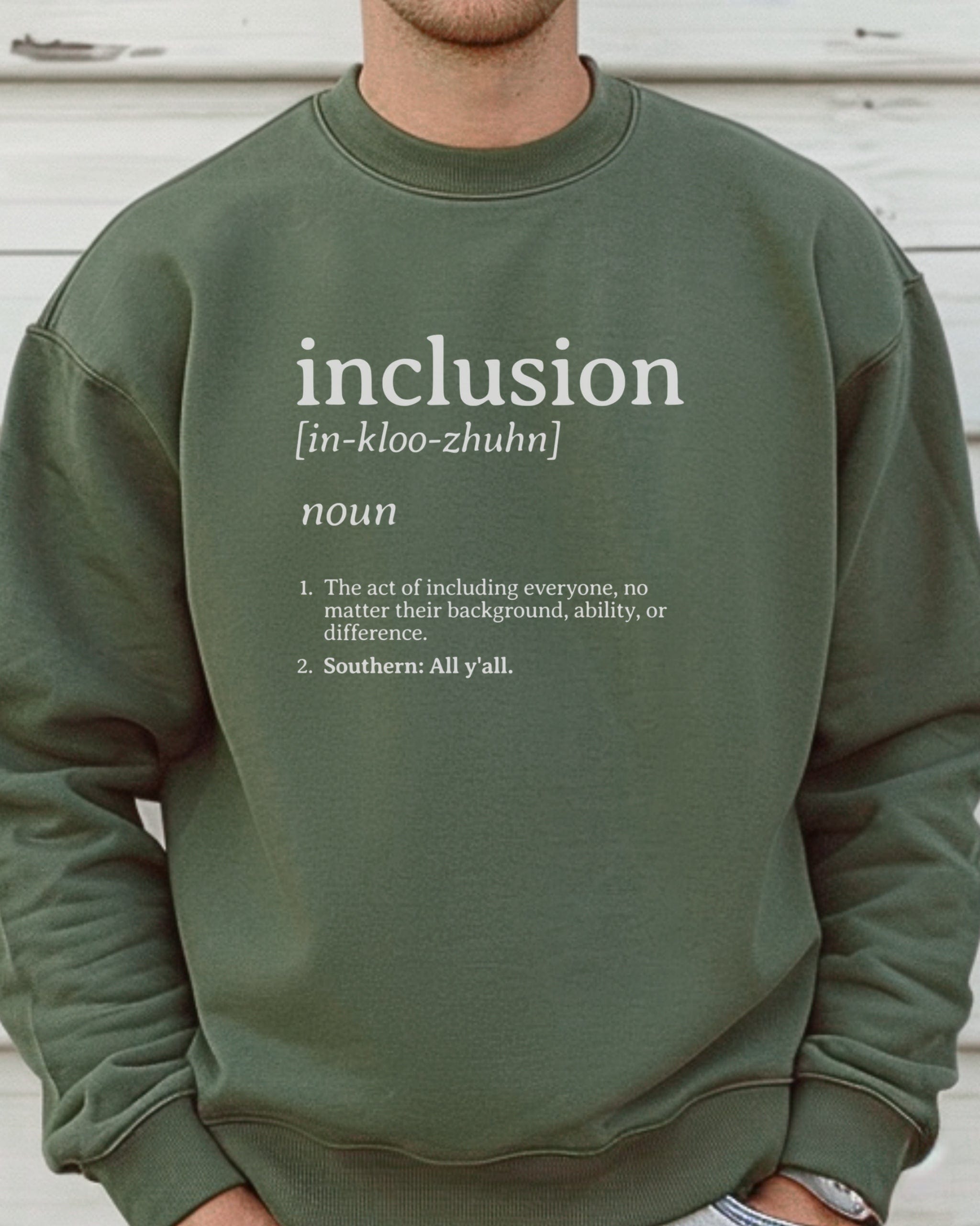 Inclusion Definition - Southern Style Sweatshirt-Neurodiversity, ADHD & Autism Awareness & Acceptance Sweatshirt by Daily Bloom