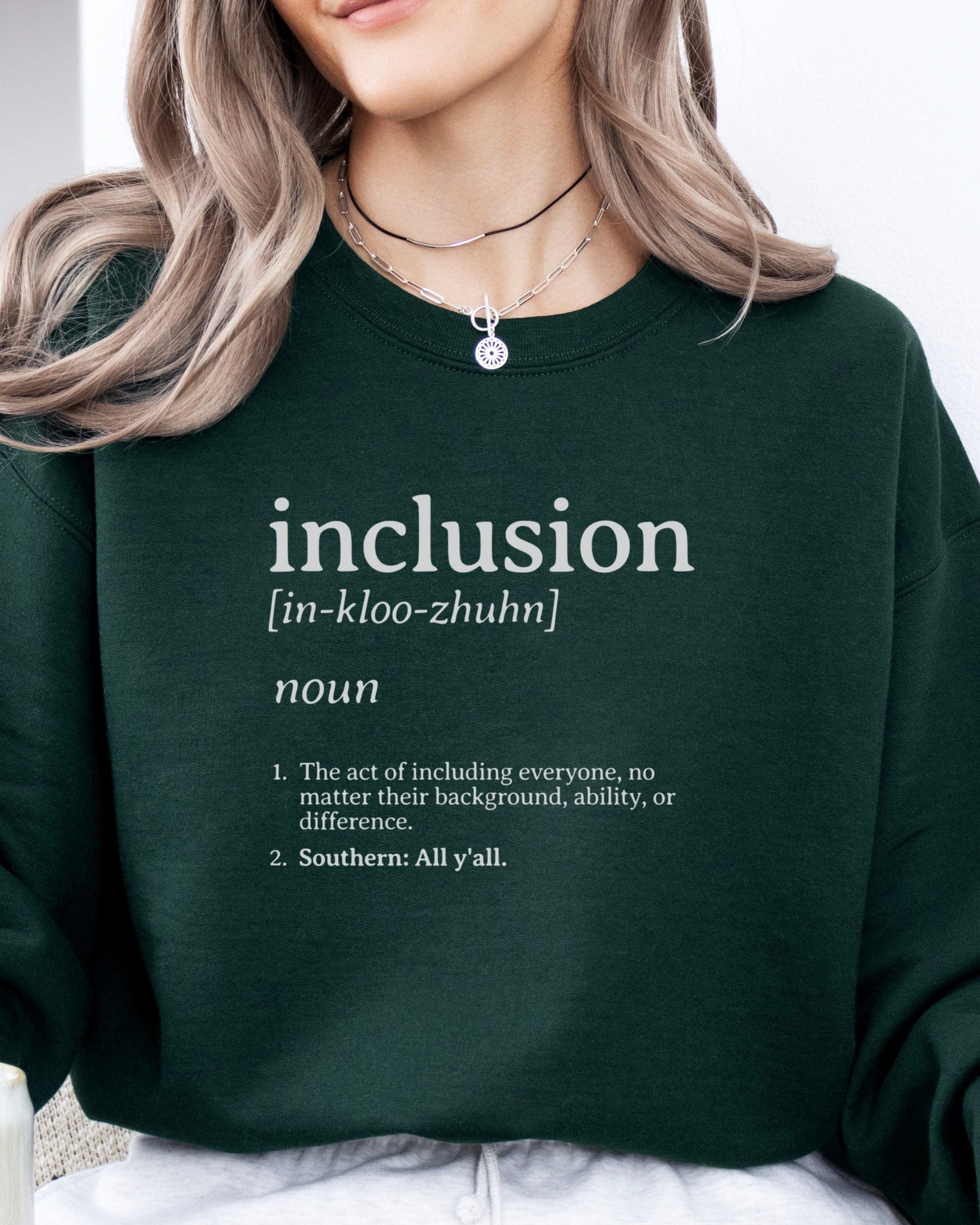 Inclusion Definition - Southern Style Sweatshirt-Neurodiversity, ADHD & Autism Awareness & Acceptance Sweatshirt by Daily Bloom